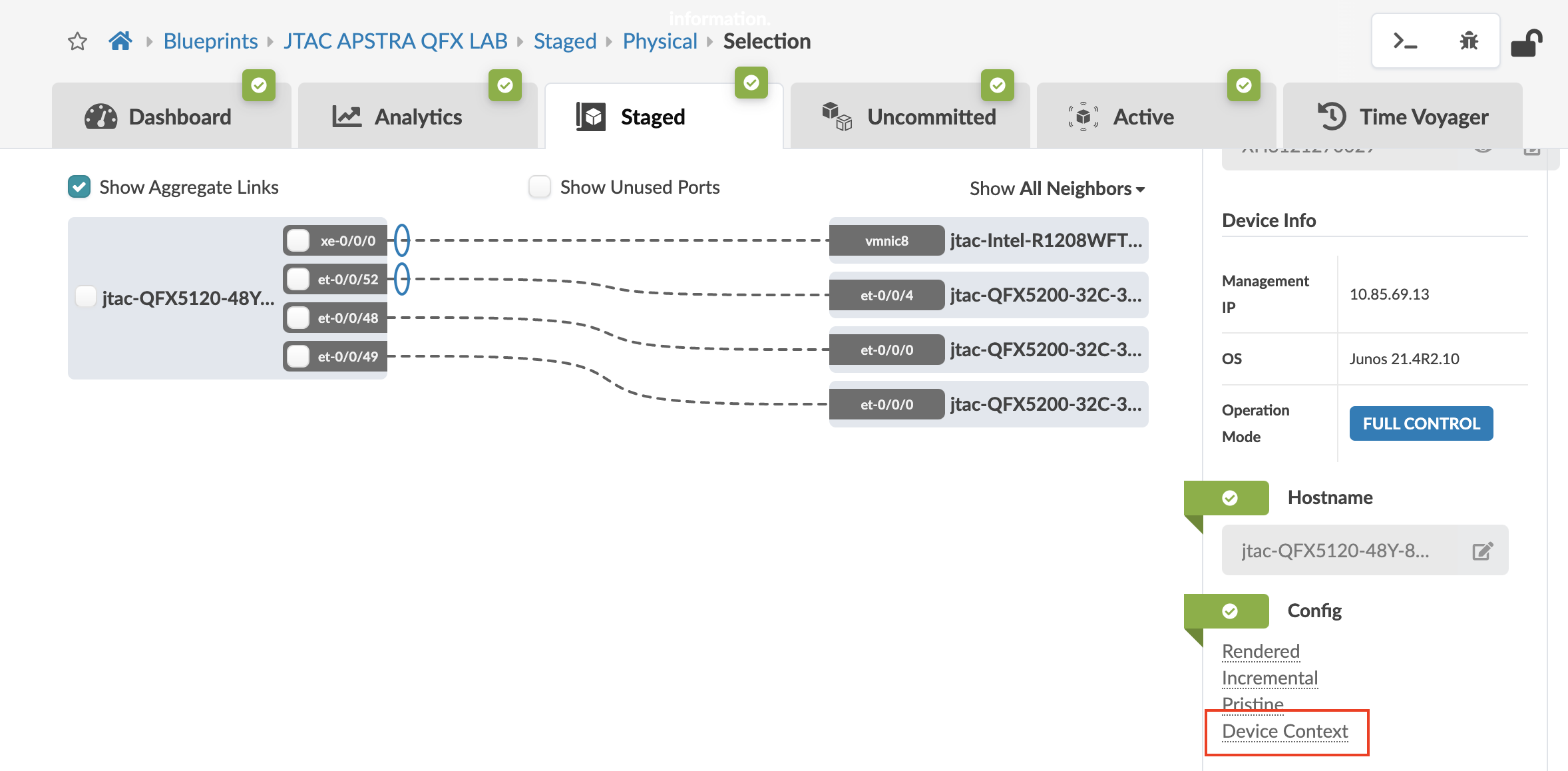 [Juniper Apstra] Jinja Configlets using dynamic data from deviceModel