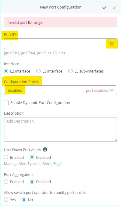 [Mist] Unassigned ports using the 