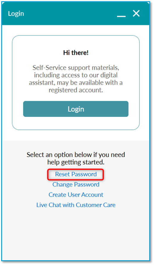 How do I reset my password in Juniper Support Portal