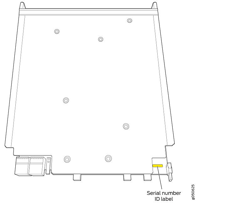 [QFX10008] How to locate the serial number of routing engine on Juniper ...
