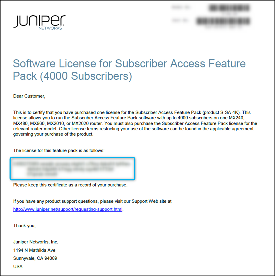 [MX] I cannot find my MX-Series Software License
