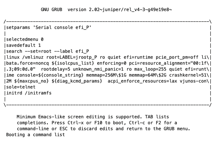 PR1911820 - Recover a Routing Engine which failed to boot