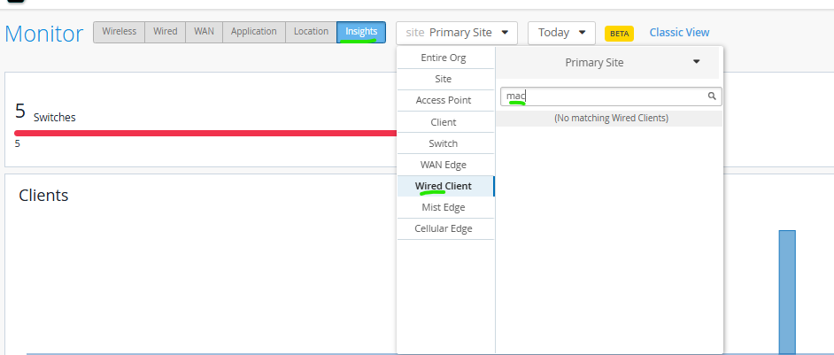 [MIST] How to find devices historical data in Mist