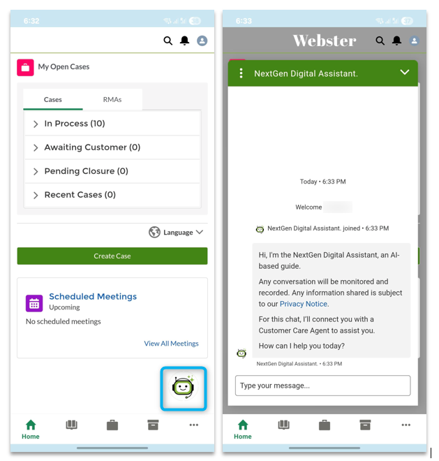 Contacting Juniper Via Chat (Next Generation Digital Assistant)