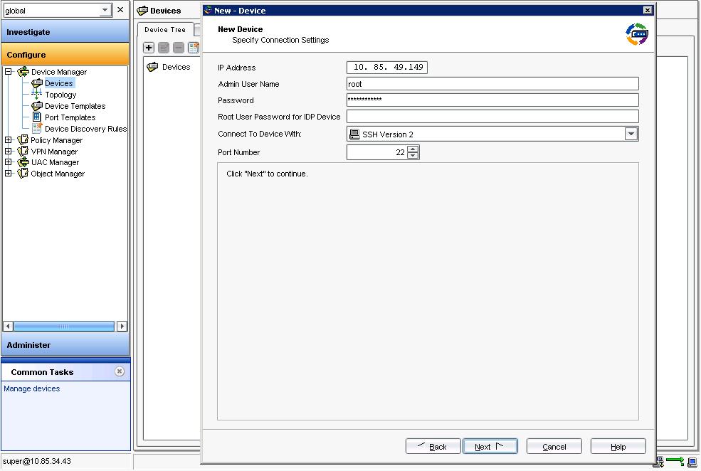 How to prepare Junos device for NSM connectivity