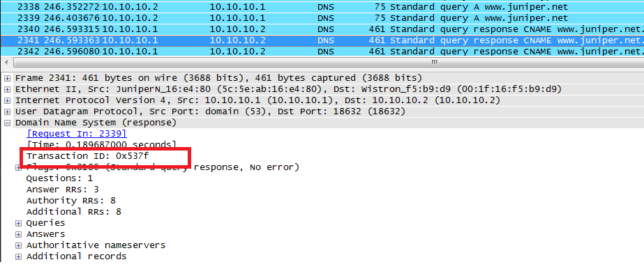 [SRX] Configuration example - SRX Services Gateway used as a DNS proxy