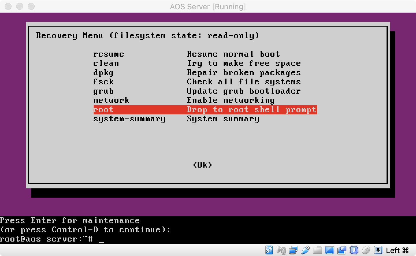 [Juniper Apstra] Juniper Apstra Server VM Password Recovery