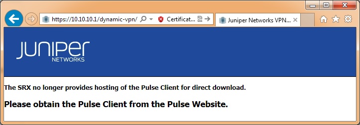 SRX Client connecting to SRX is no longer presented with ability