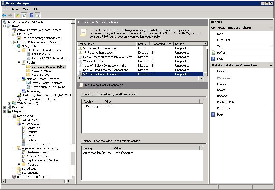 Example Configuration - SmartPass using external RADIUS Authentication ...