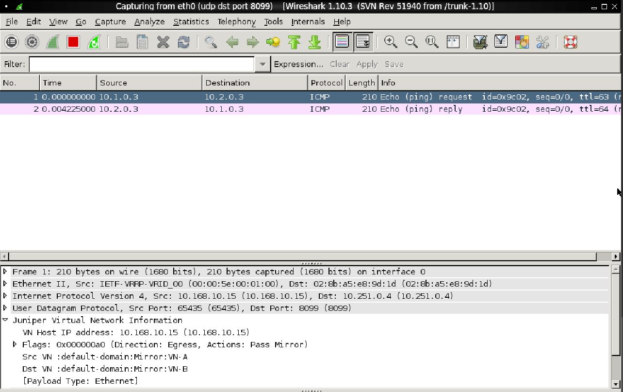 [Contrail] Configure Network Mirroring using Service Instance