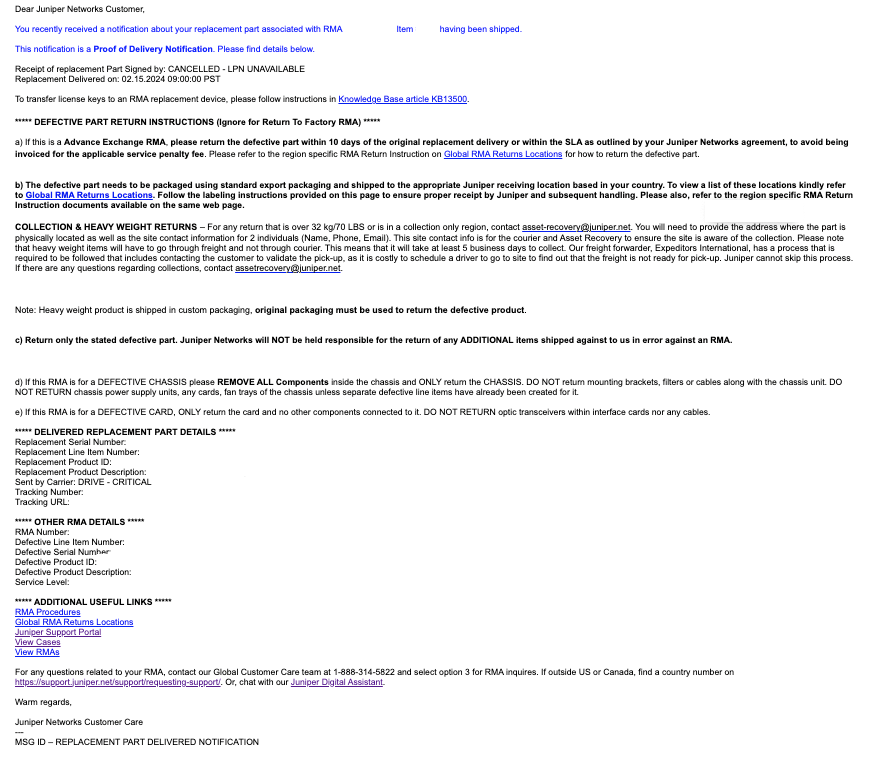 RMA - Frequently Asked Questions (FAQ)